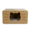 RASCADOR CASA DE MADERA PARA GATOS